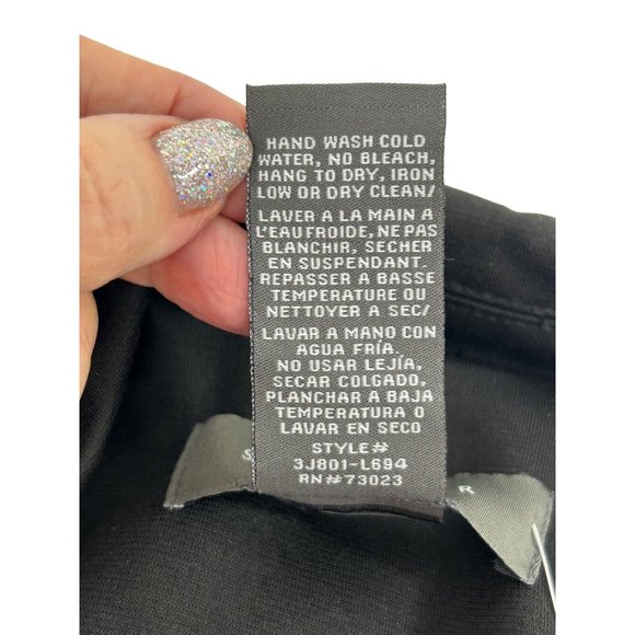 Suzy Shier Women’s Blazer Black M Vintage Shoulder Pads Button Princess Seams - Picture 14 of 16